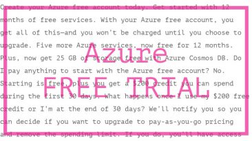 Azure Free Trial